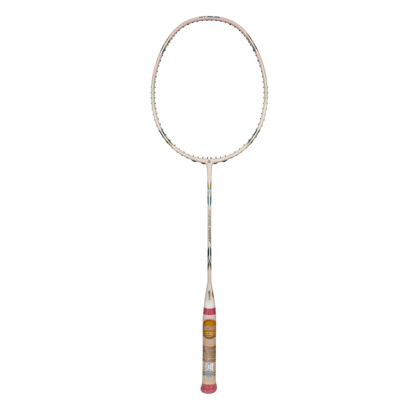APACS Hyper Power Badminton Racket (Cream/Light Peach Matte)