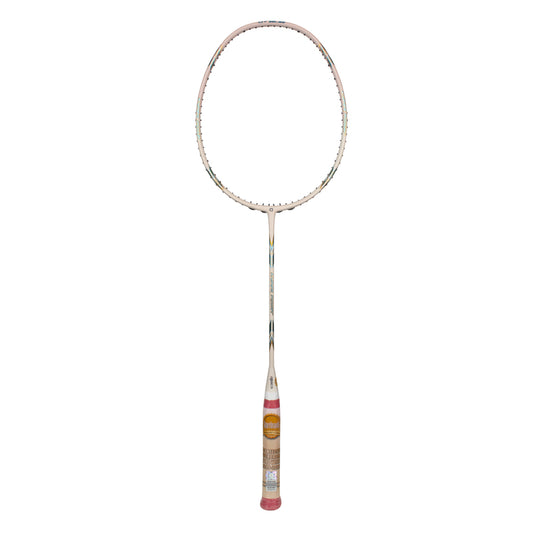 APACS Hyper Power Badminton Racket (Cream/Light Peach Matte)