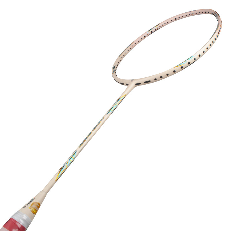 APACS Hyper Power Badminton Racket (Cream/Light Peach Matte)