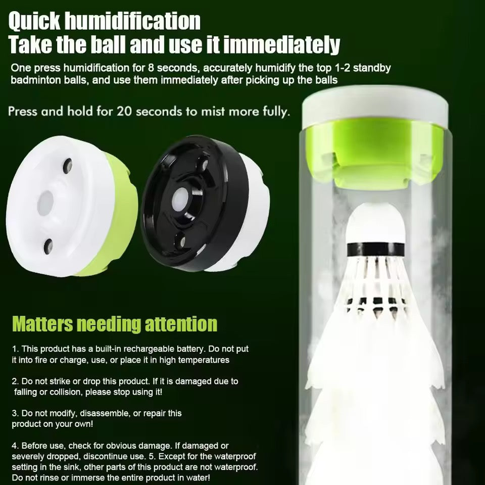 Shuttlecock steam humidifier with shuttle tube
