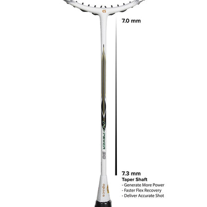 Apacs N-Power 90 Badminton Racket (White Matte)
