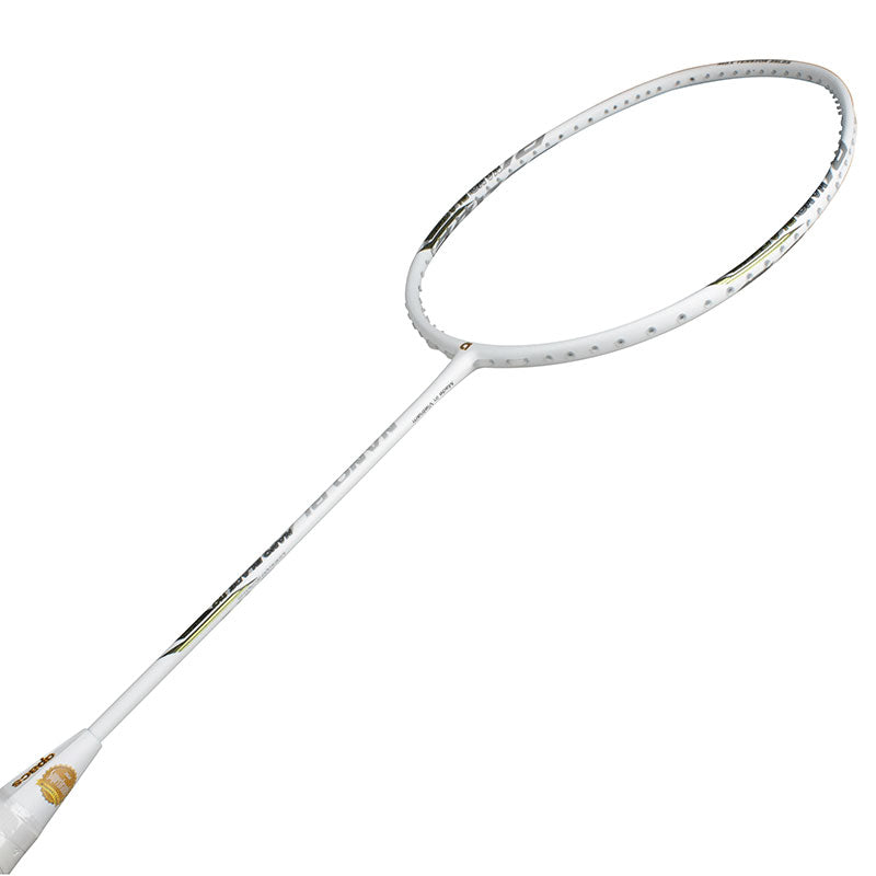 APACS Nano Blade 110 Badminton Racket (White Matte)