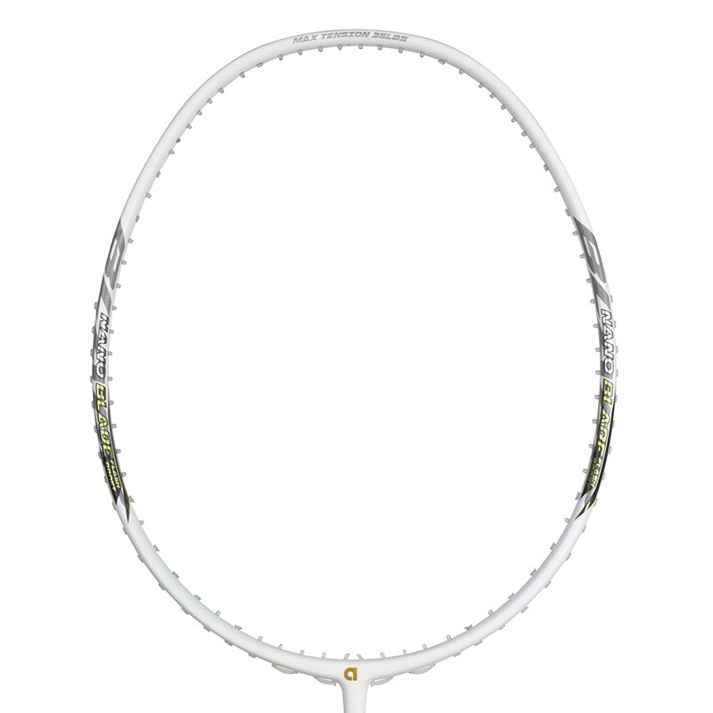 APACS Nano Blade 110 Badminton Racket (White Matte)
