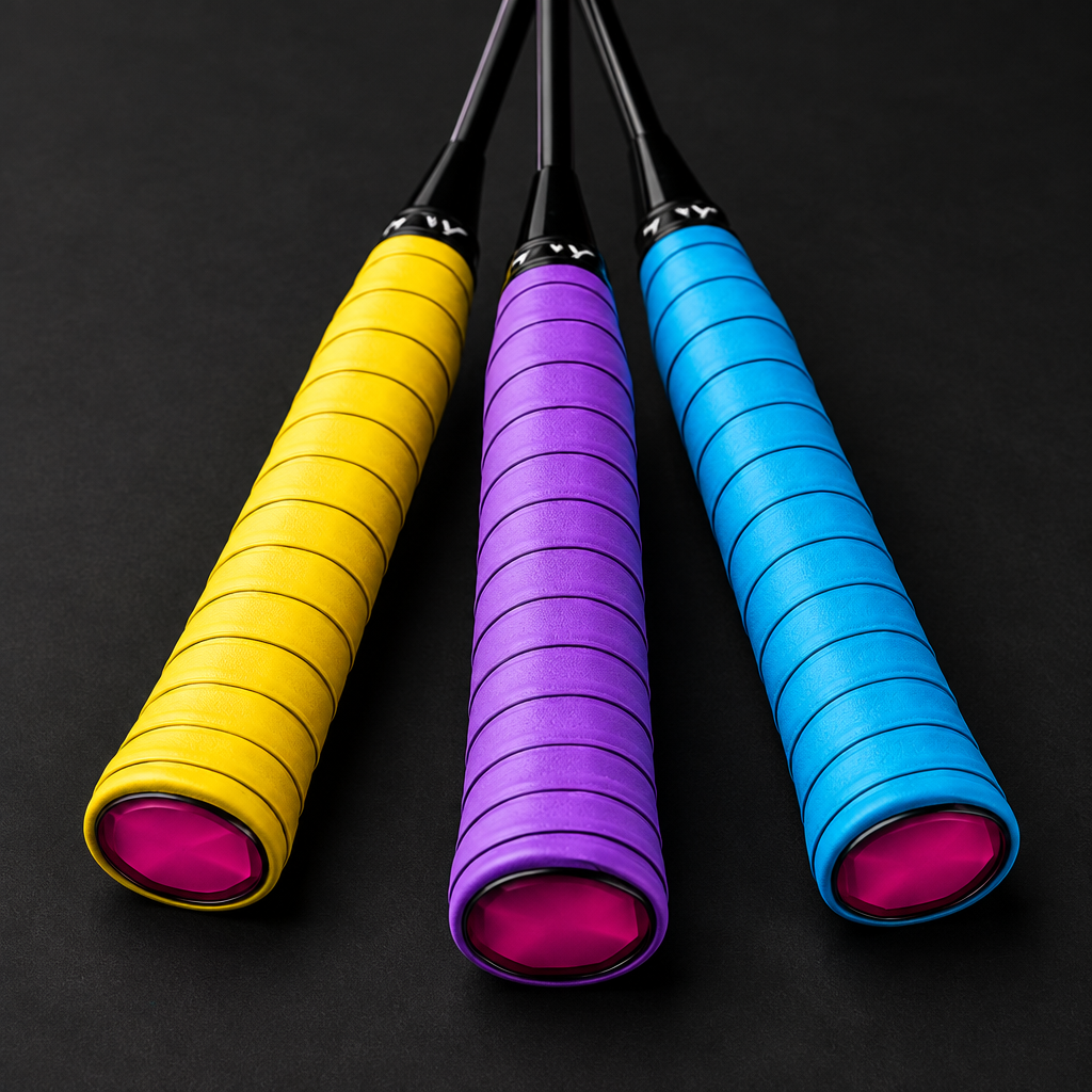 Alternative overgrip image with a dark studio background