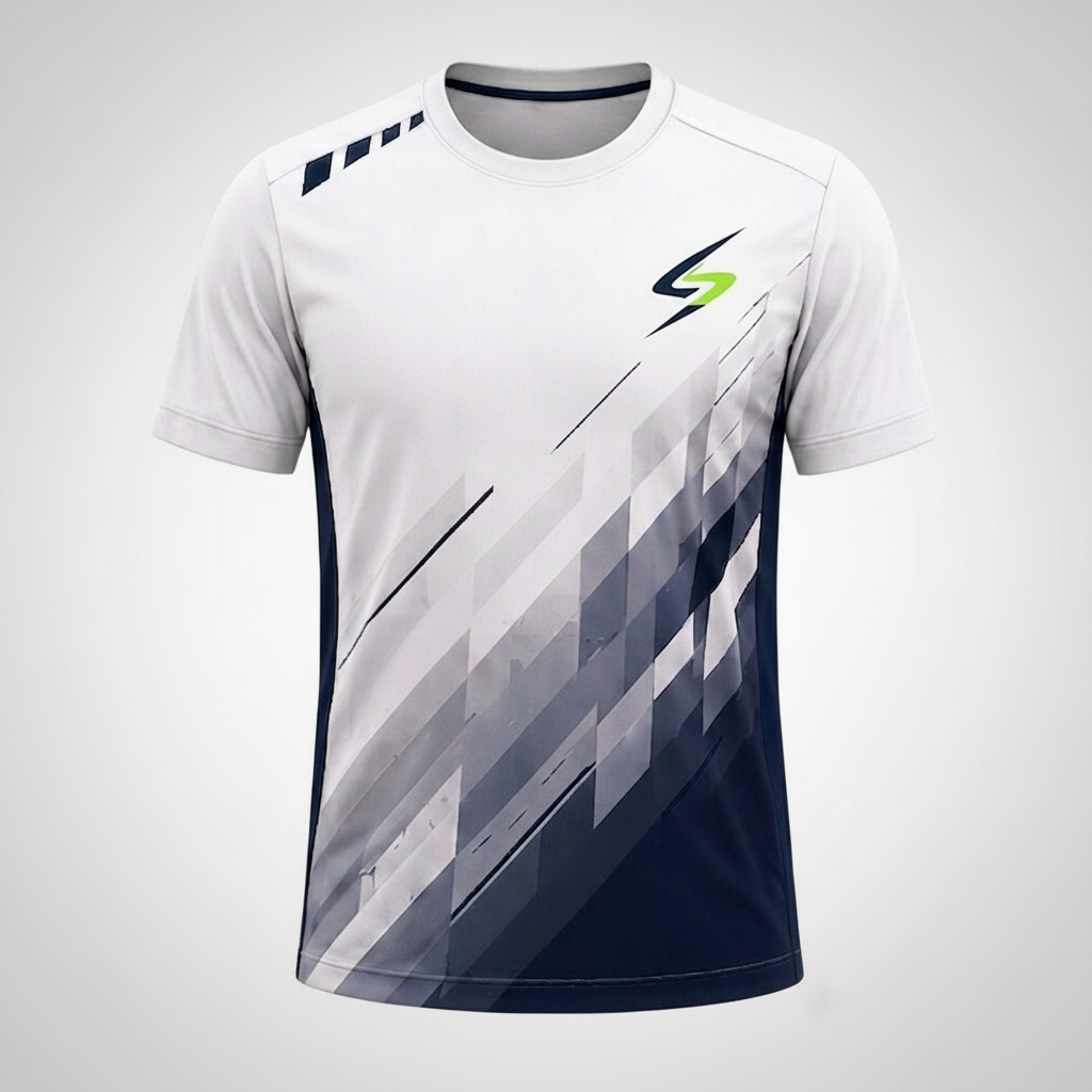 Swish Speed Graphic Badminton Tee - flat product shot front