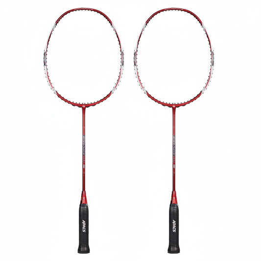 APACS Edge Saber 10 Red Badminton Racket Bundle - 2 rackets