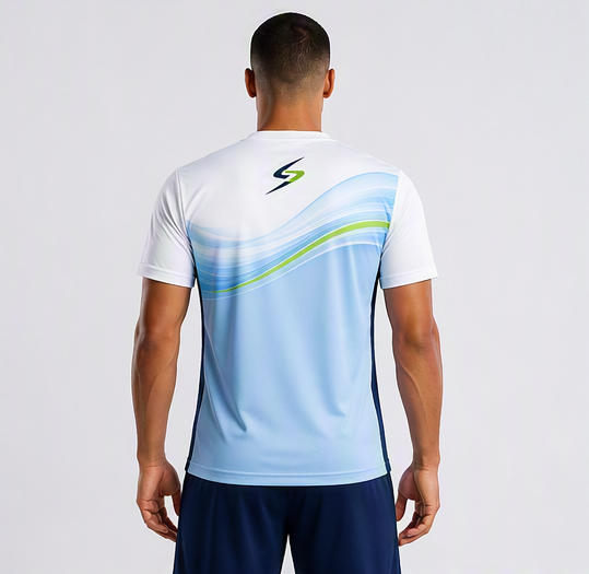 Swish Sports Performance Tee - Back view on model